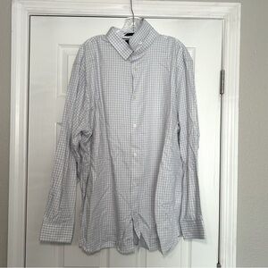 Banana Republic Blue Casual Button Down Shirt‎ Men’s XXL Preppy Career Office